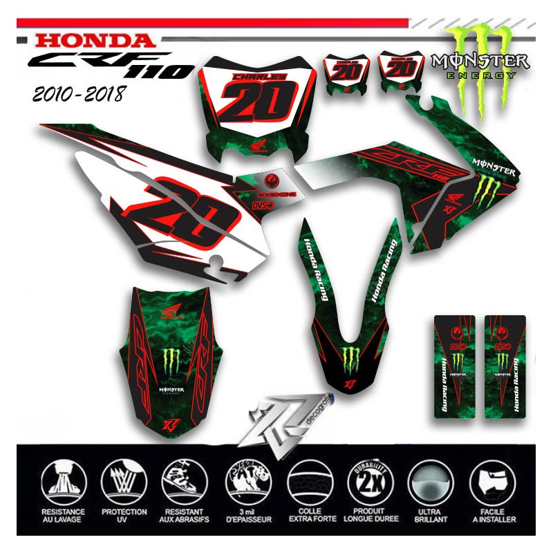Dekor kit für HONDA CRF 110 2010-2018 Monster