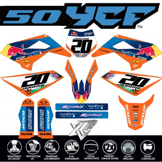 2023-2024 YCF 50 TEAM RB FULL GRAPHICS by Decografix