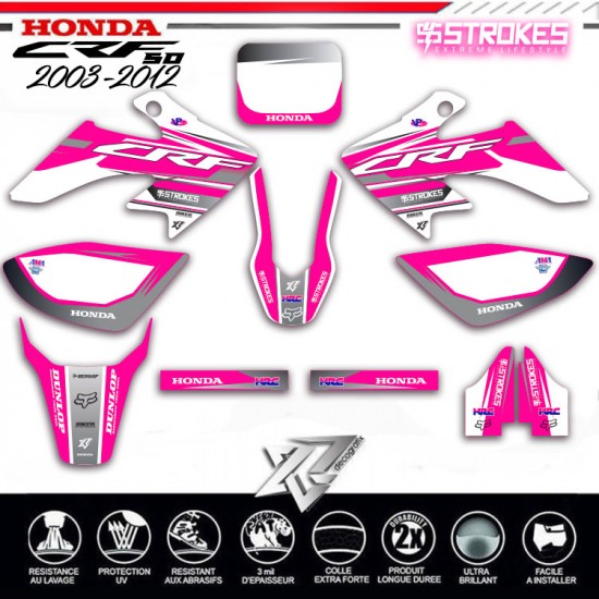copy of HONDA 50 CRF TEAM 4STOKES RED DECALS KIT