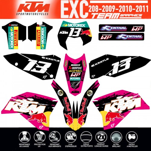 KTM EXC 125-250-300-450 Red BUll