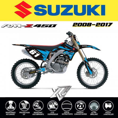 KIT DECO SUZUKI RM-Z 450 2008-2009-2010-2011-2012-2013-2014-2015-2016-2017