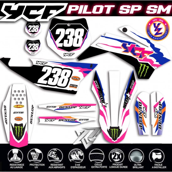 Grafik kit für YCF PILOT SP SM 50-jähriges Jubiläum Yamaha Motorraddekoration