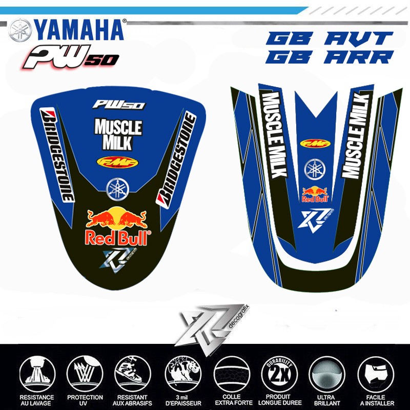 front and rear mudguard PW50 DECALS