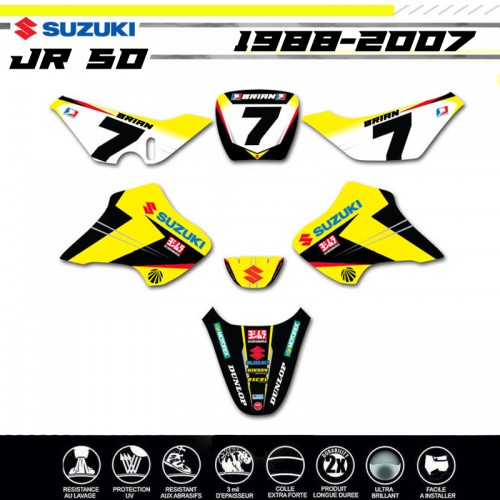 KIT DECO SUZUKI JR50 50JR Yoshimura TEAM motocross decografix.fr