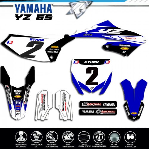 Kit Deco Yz Yamaha Yz Et Yz Team Muscle Milk Decografix