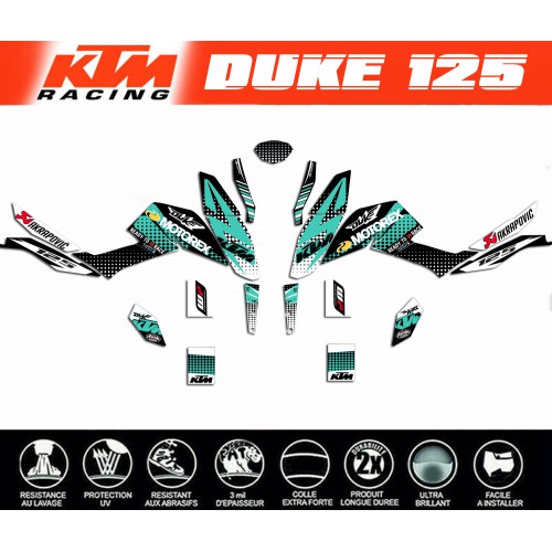 KIT DECO DUKE125 RACE TEAM Decografix.fr