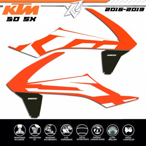 KIT DECO KTM SX 50 ORANGE ORIGINE OEM 2016-2017-2018 decografix