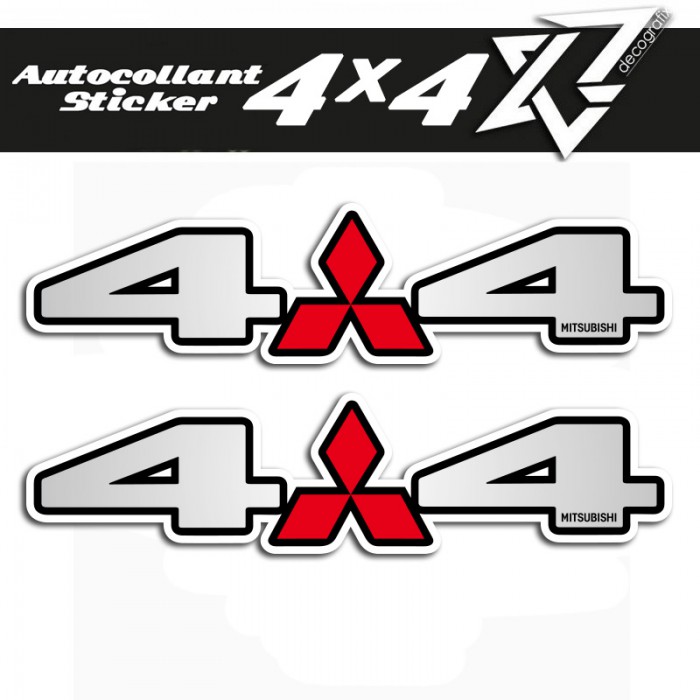 Kit Stickers 4×4 Mitsubishi autocollants Decografix