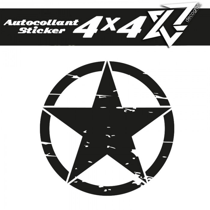 Autocollant Stickers Etoile Star 4×4 Voiture