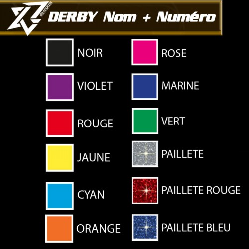 couleur ROLLER-DERBY