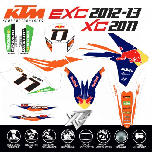 KTM EXC EXC-F 2012-2013 DUNGEY GRAPHIC KIT