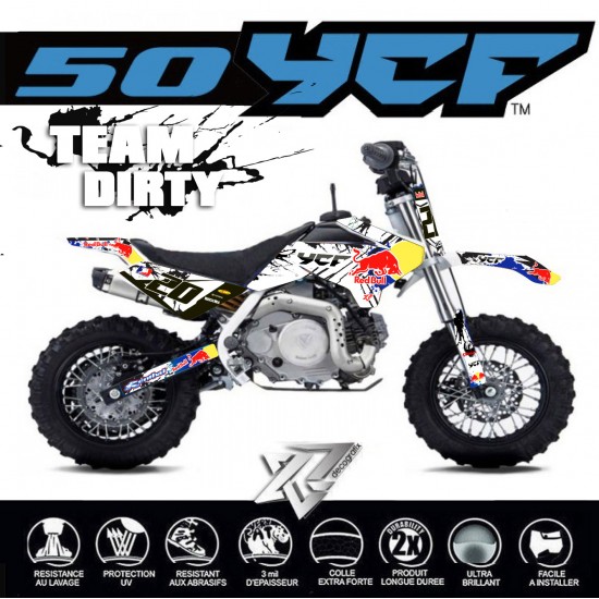 YCF 50 TEAM DIRTY FULL GRAPHICS 2015-2020 by Decografix