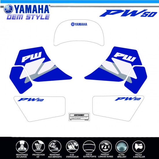 copy of BLUE EXIS21 PW 50 GRAPHIC KIT