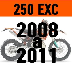 Decografix propose des KIT DECO personnalisable pour enduro KTM EXC 250 2008 2009 2010 2011