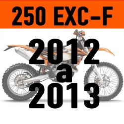 Ki deco KTM 250 EXC-F 2012-2013 garde boue, arriere, avant et ouies de réservoir.