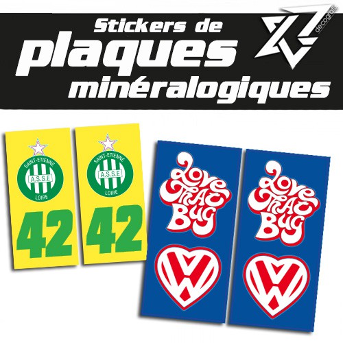 Stickers Plaques Immatriculation
