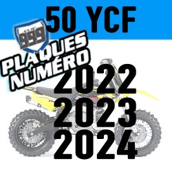 DÉCO PLAQUES NUMÉROS YCF 50 2022-24